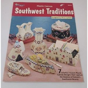 Southwest Traditions Plastic Canvas Pattern Book‎ Native Wedding Vase Moccasins